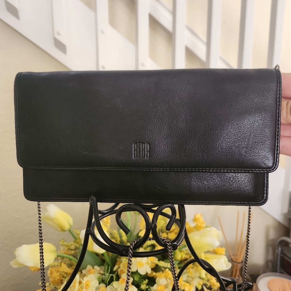 Biba leather wallet on chain